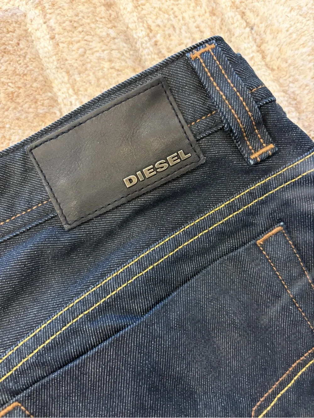 Diesel Dark Indigo Straight Jeans